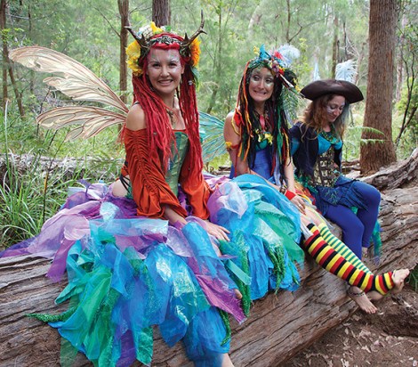 • Eco faerie Cara Walker (left)teaches kids to look after nature like the faeries of olde.
