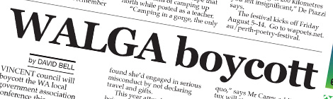 WALGA boycott