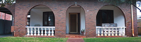 White flag over demo