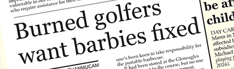 Burned golfers want barbies fixed