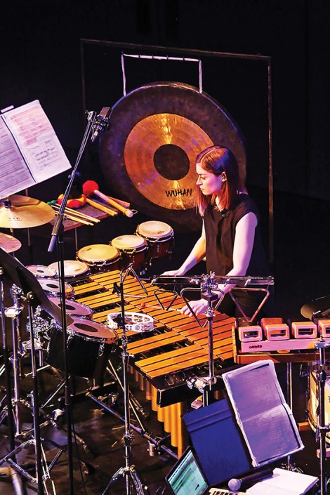 • Louise Devenish feels the beats at the last Scale Variable concert in June. Photo by Bohdan Warchomij
