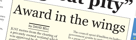 Award in the&nbsp;wings