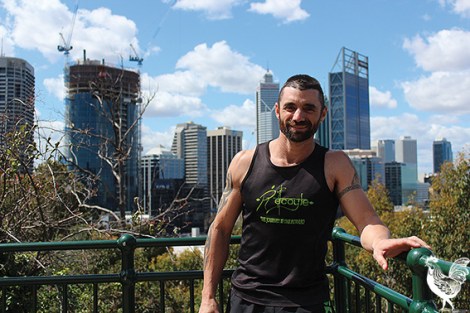 • Rob Coyle plans to climb up Jacob’s Ladder 120 times in one day. Photos by Trilokesh Chanmugam