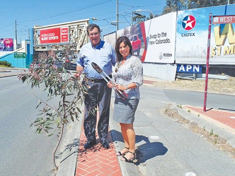 •Michael Sutherland waited nigh on two months for council action before teaming up with Vivian Ferrante, arming himself with lopper and saw and taking action. 