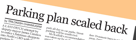 Parking plan scaled back