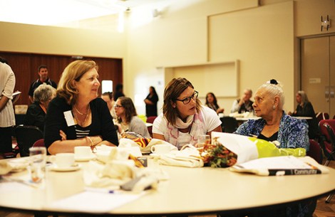 • Council staff and elders discuss the progress of Stirling’s Reconciliation Action Plan. Photo supplied
