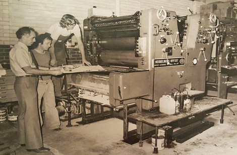 • The Pilpel printery in action.