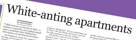 White-anting apartments