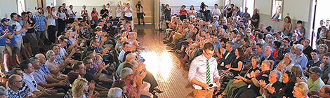 Nod to humility at Carey&nbsp;launch