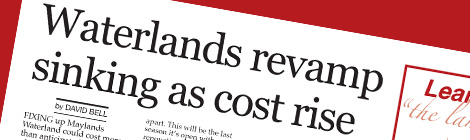 Waterlands revamp sinking as cost&nbsp;rise