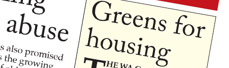 Greens for housing