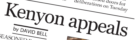 Kenyon appeals