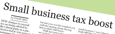 Small business tax&nbsp;boost