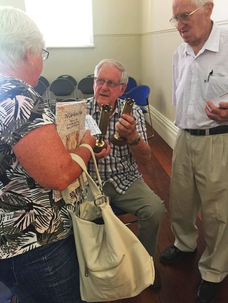 • Author Tom Goode is hoping someone can put him in touch with this woman who owns rare trench art from World War One.