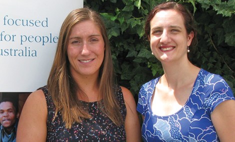 • Humanitarian Group solicitor Katy Welch and senior solicitor Kathy Bogoyev.