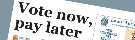 Vote now, pay&nbsp;later