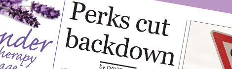 Perks cut backdown