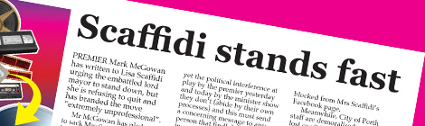 Scaffidi stands fast