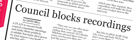 Council blocks recordings