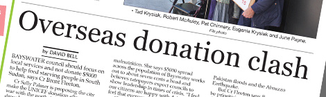 Overseas donation clash