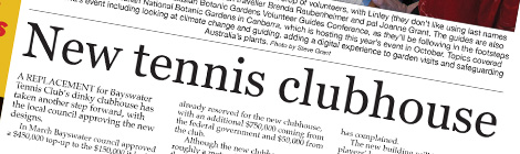 New tennis clubhouse 