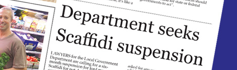 Department seeks Scaffidi suspension
