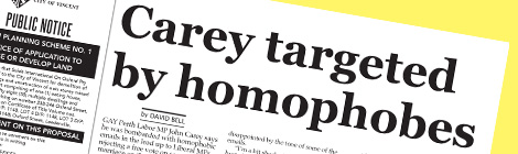 Carey targeted by&nbsp;homophobes