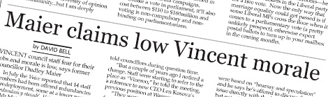 Maier claims low Vincent&nbsp;morale