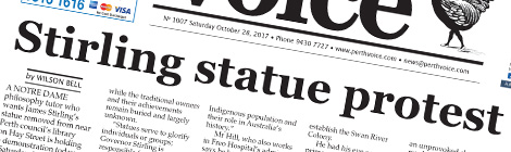 Stirling statue protest