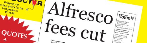 Alfresco fees cut
