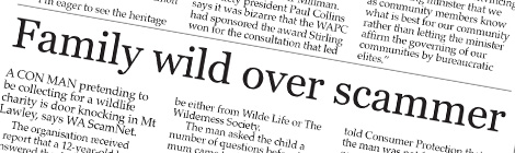 Family wild over&nbsp;scammer