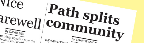 Path splits community