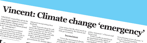 Vincent: Climate change&nbsp;‘emergency’