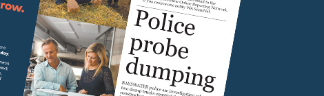 Police probe dumping