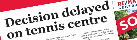 Decision delayed on tennis&nbsp;centre