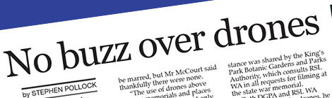 No buzz over&nbsp;drones