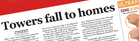Towers fall to&nbsp;homes