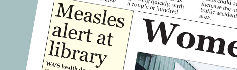 Measles alert at&nbsp;library