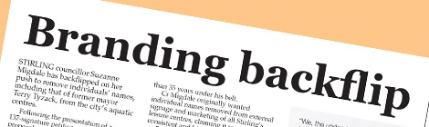 Branding backflip