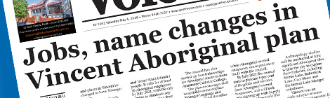 Jobs, name changes in Vincent Aboriginal&nbsp;plan