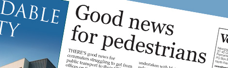 Good news for pedestrians