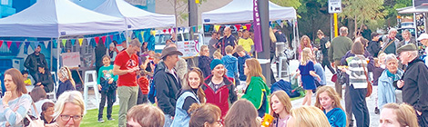 Healthy crowd at Common launch