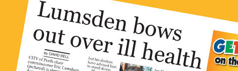 Lumsden bows out over ill health