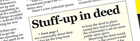 Stuff-up in deed: Reserve not for leasing