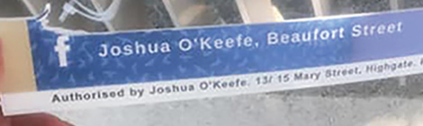 Election signs slashed