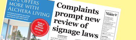 Complaints prompt new review of signage laws