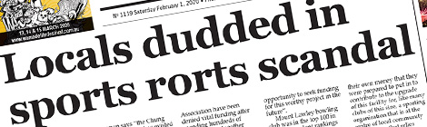 Locals dudded in sports rorts&nbsp;scandal