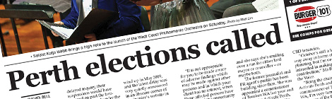 Perth elections called