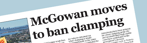 McGowan moves to ban&nbsp;clamping