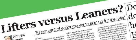 Lifters versus Leaners? 